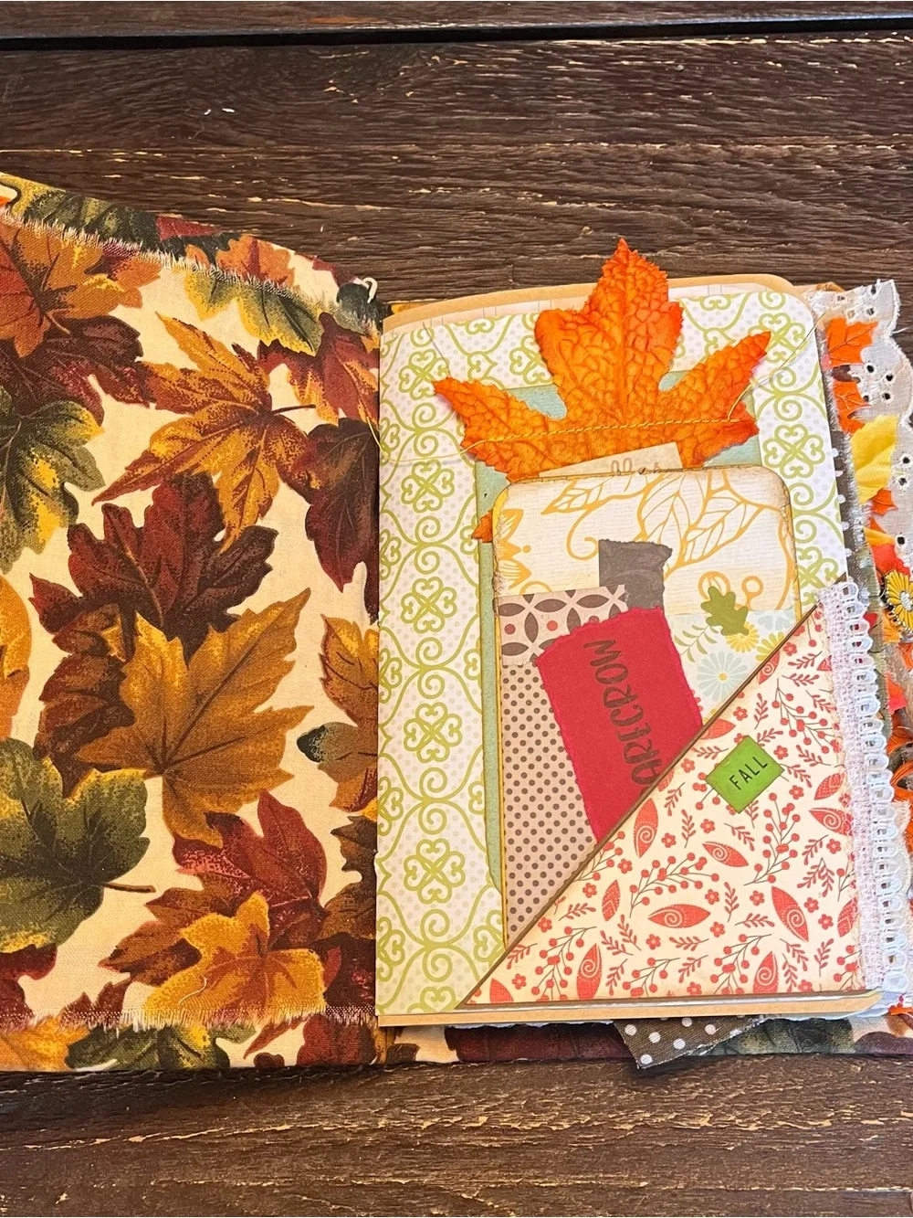 Fall Junk Journal Thanksgiving Autumn Holiday Softcover 2 Signatures Decorated